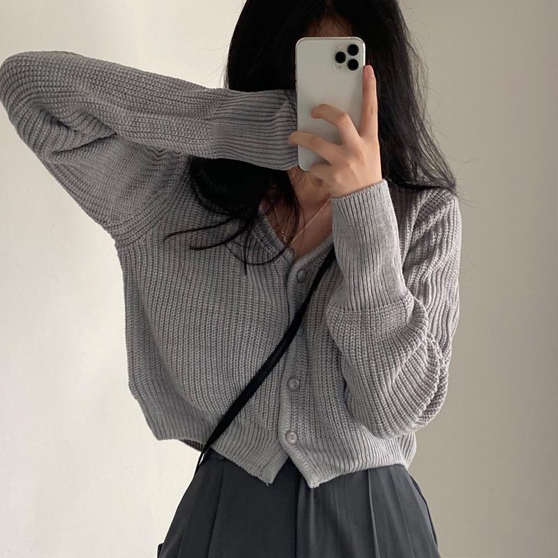 フレンチ Vネック ショートセーター mry000158