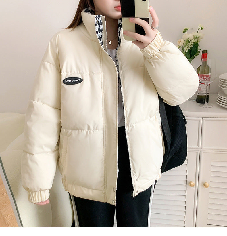 格子柄 ダウンジャケット mry000349