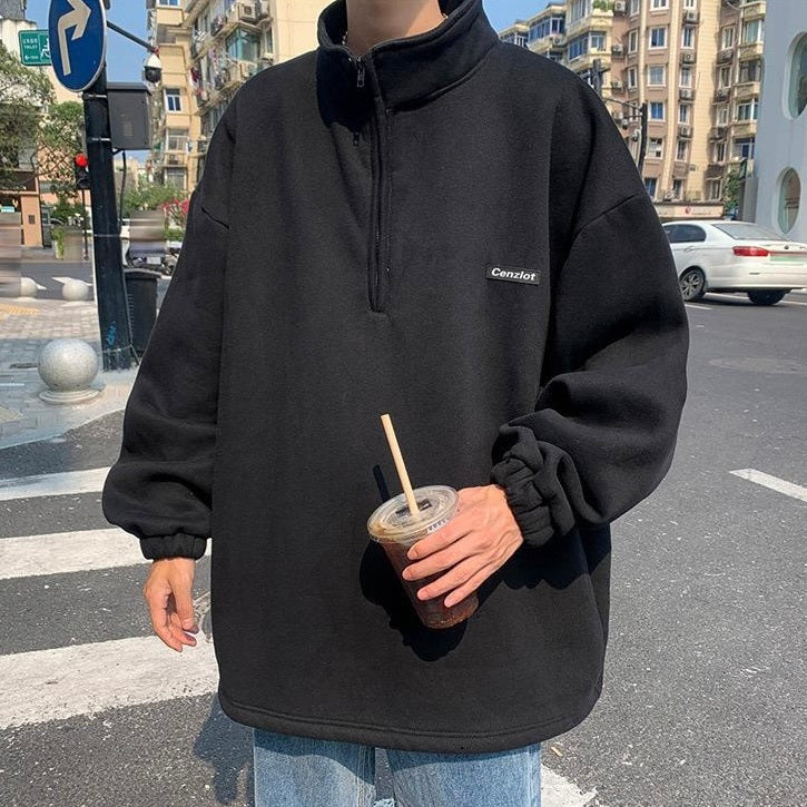 ハーフジッパー フリース ユニセックス mry000253