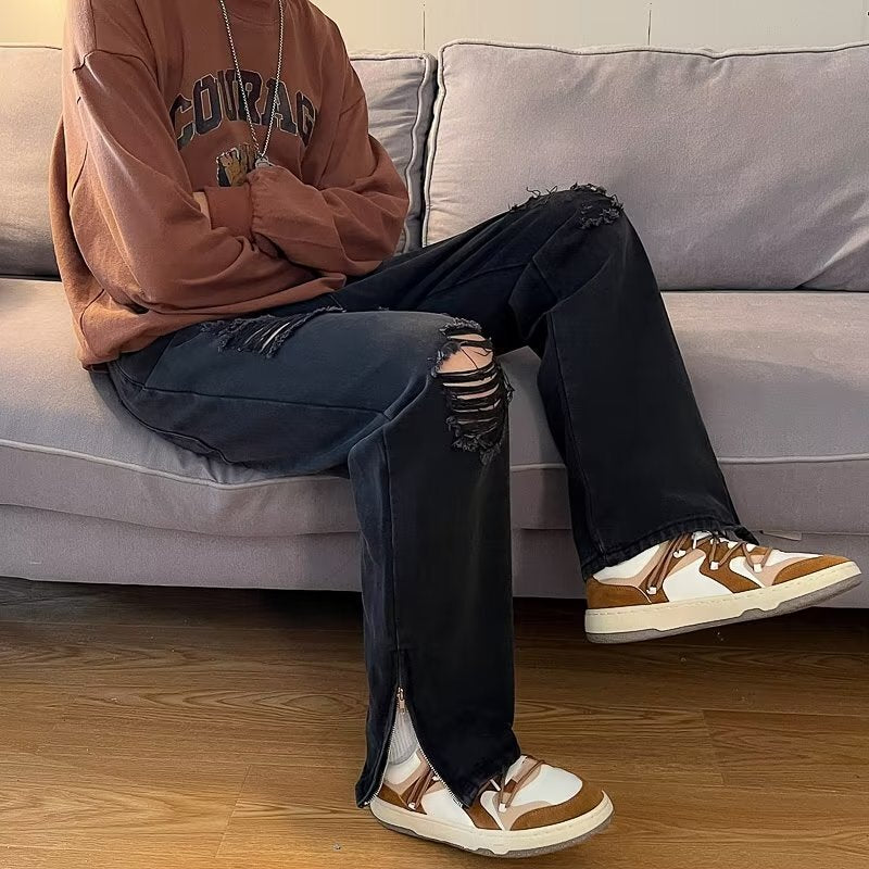 ダメージ スリット ジーンズ mry000370