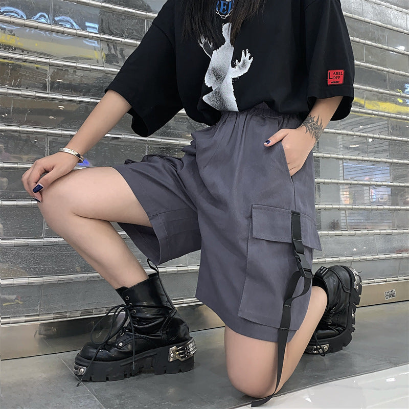 ハイウエスト ストリート オーバーオール ズボン mry000103