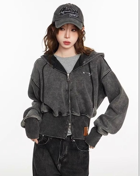 【大人気No.1 パーカー / 2color 】スリムウエストパーカー mry001411