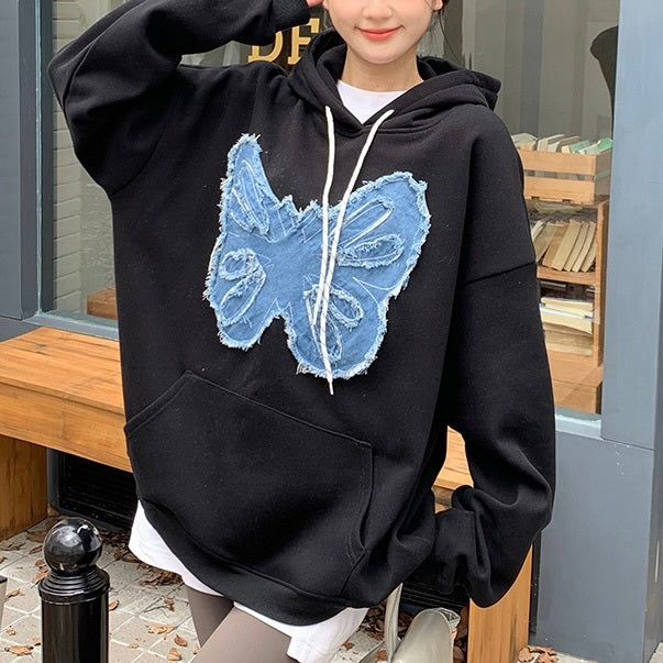 【Carina】2カラー展開 オーバーサイズ バタフライパーカー mry001056