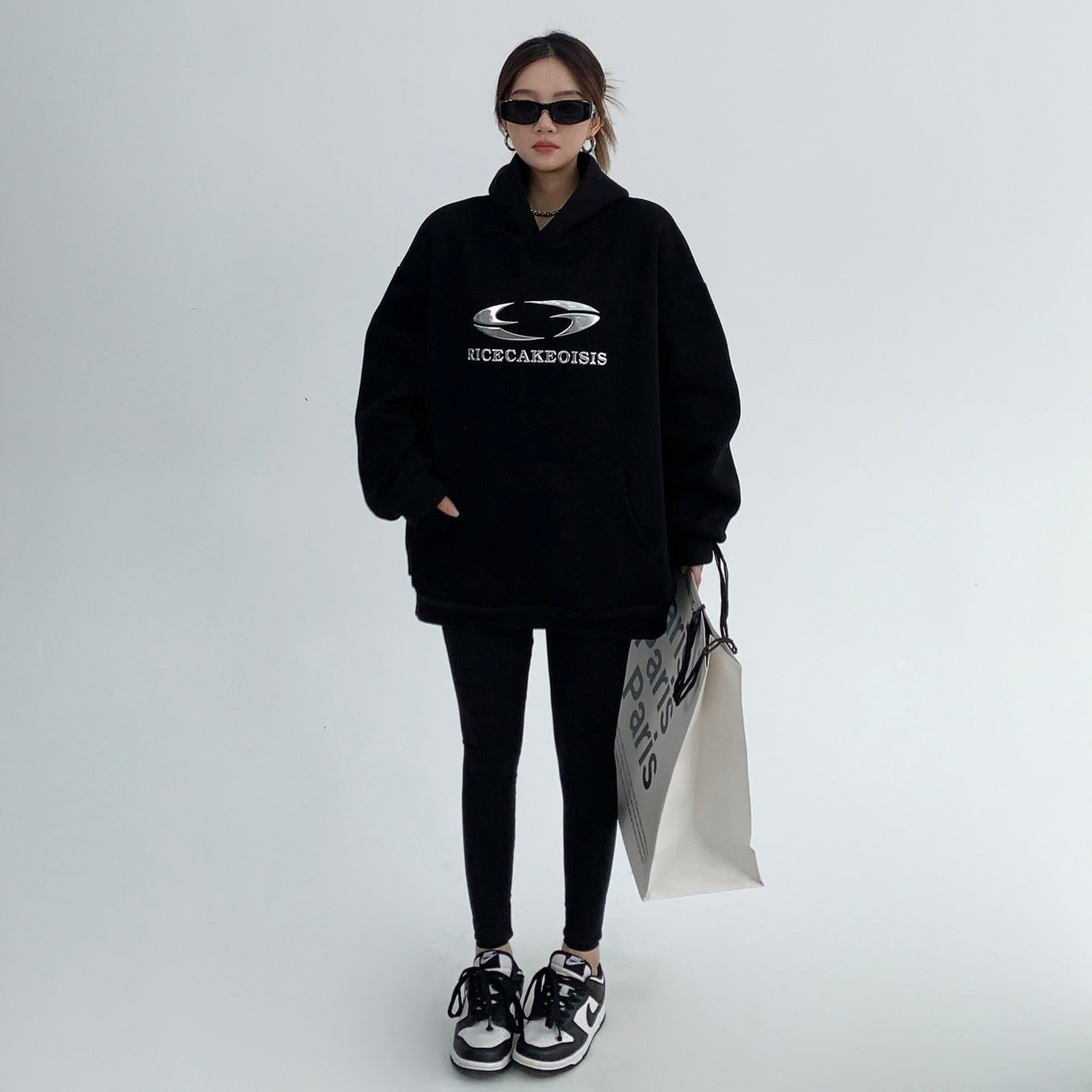 【Unisex/2color】Silver Statement Hoodie mry001606