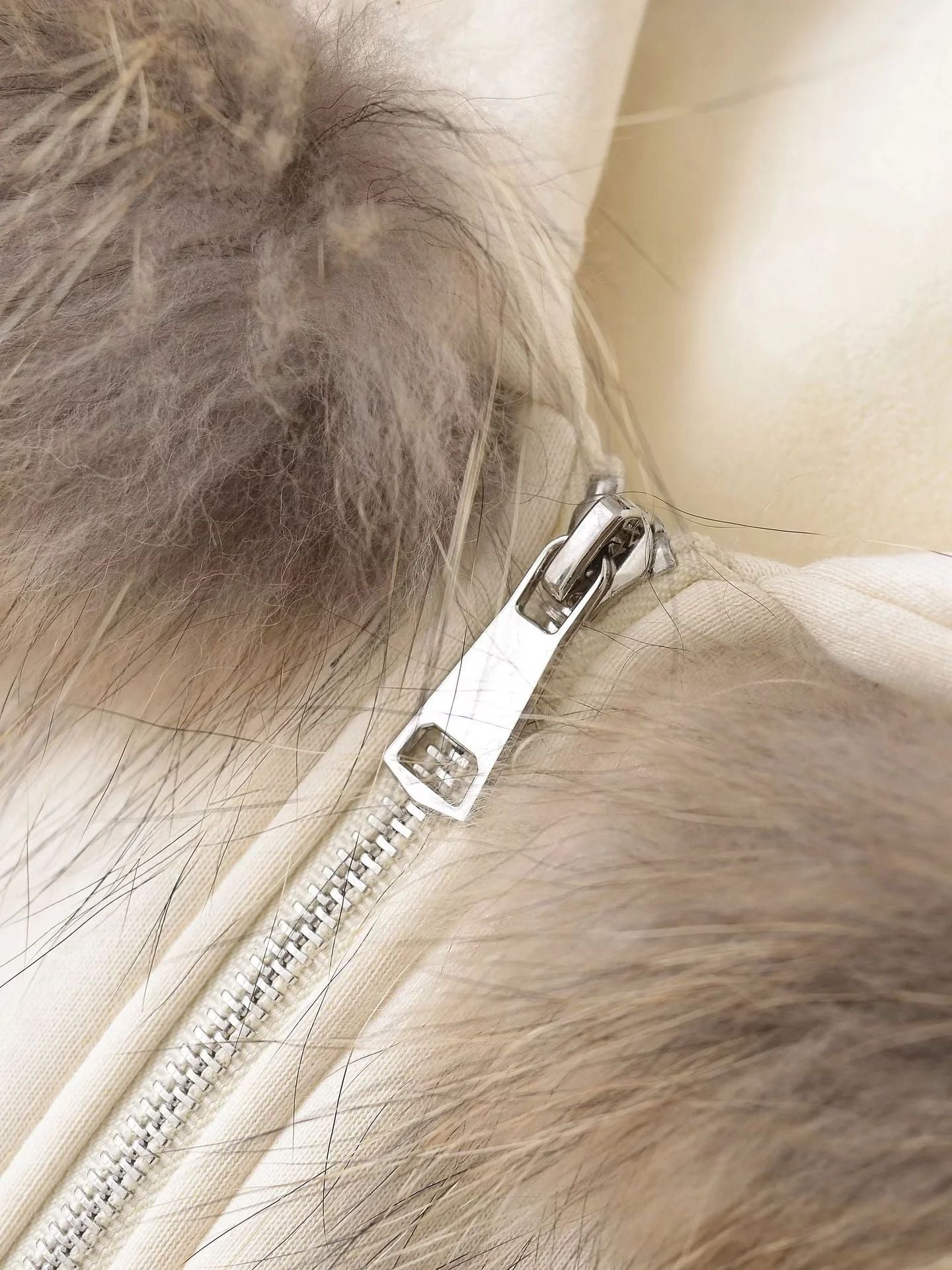 【3color】Faux Fur Luxe Zip Hoodie mry001637