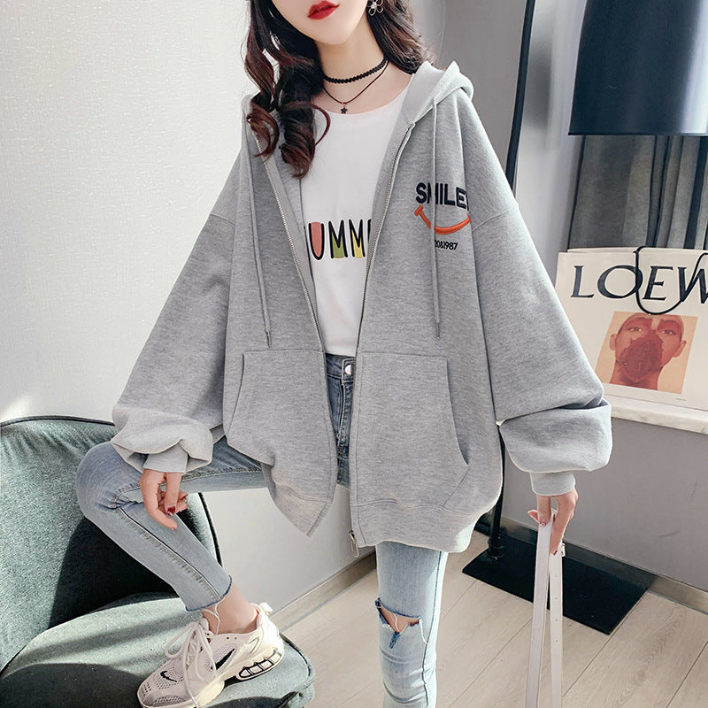 【送料無料】ロゴ ジッパー 2023春 パーカー 韓国カジュアル 韓国ガーリー mry000596