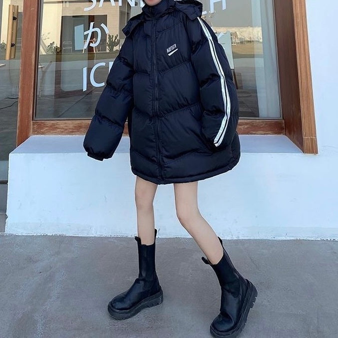 オーバーサイズ フード付き ダウンジャケット mry000425