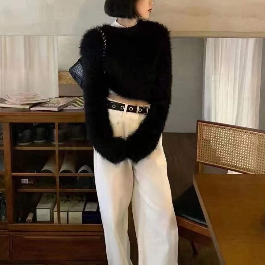 3カラー展開 韓国トレンド カジュアルセーター 韓国カジュアル mry001011