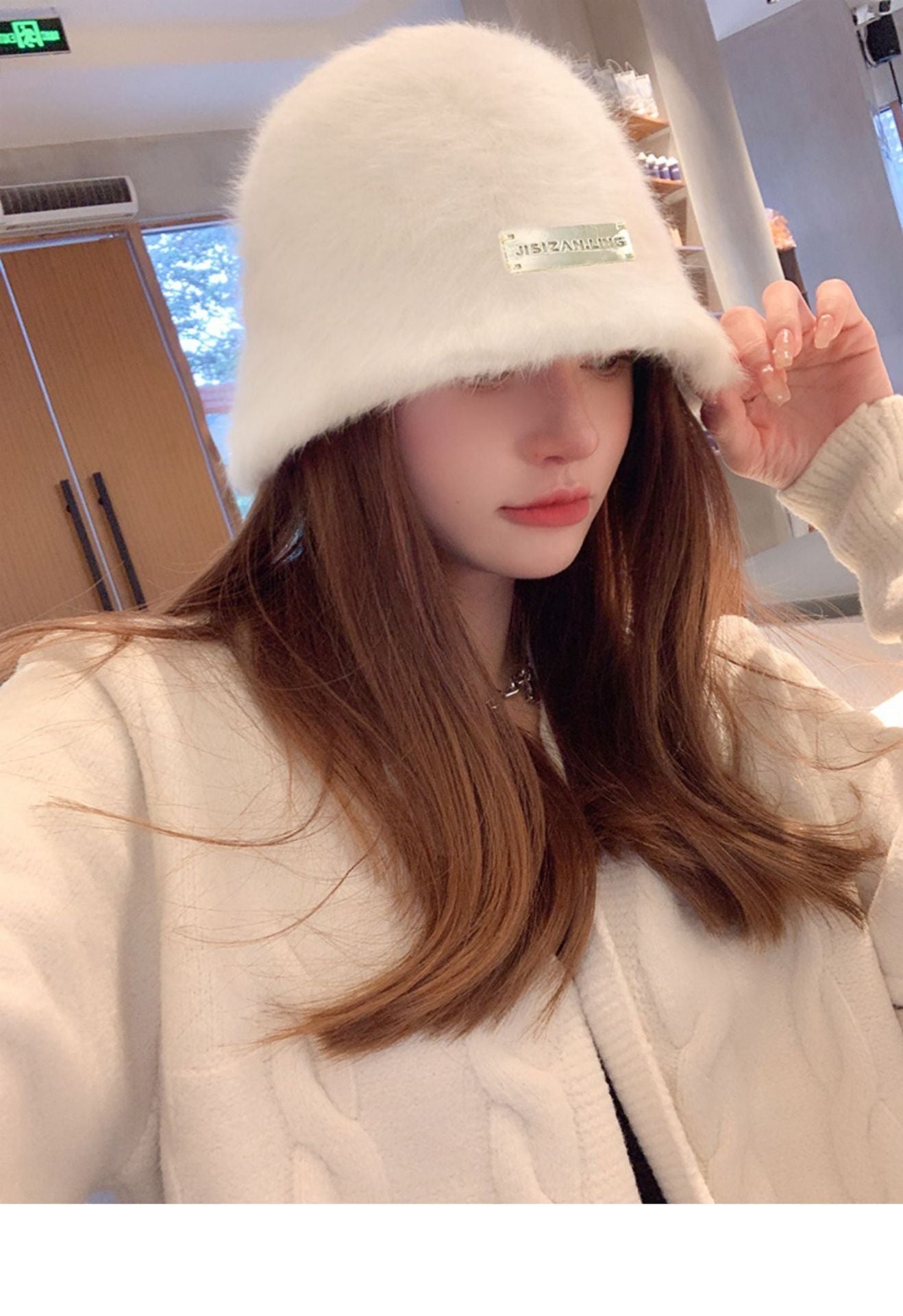 【Carina】2カラー展開 韓国デザイン ニット バケットハット 韓国カジュアル 韓国ガーリー mry001019