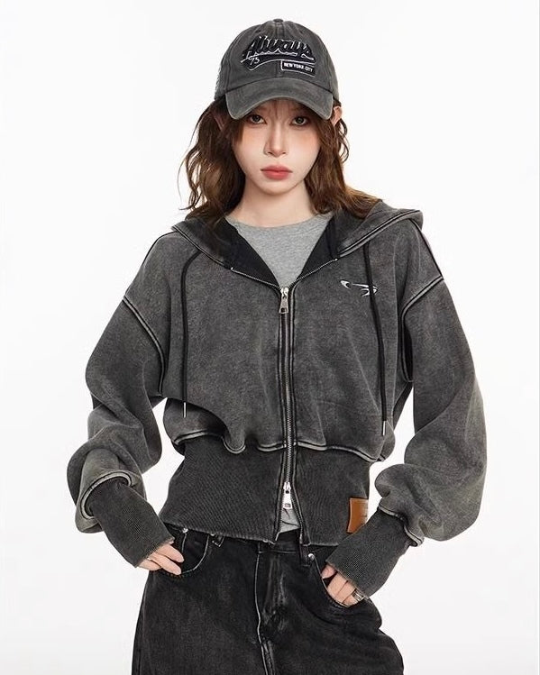 【大人気No.1 パーカー / 2color 】スリムウエストパーカー mry001411