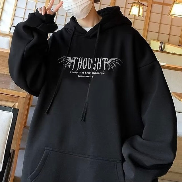 2カラー展開 アメリカン 韓国ストリート 韓国カジュアル オーバーサイズ バックプリント パーカー mry001277