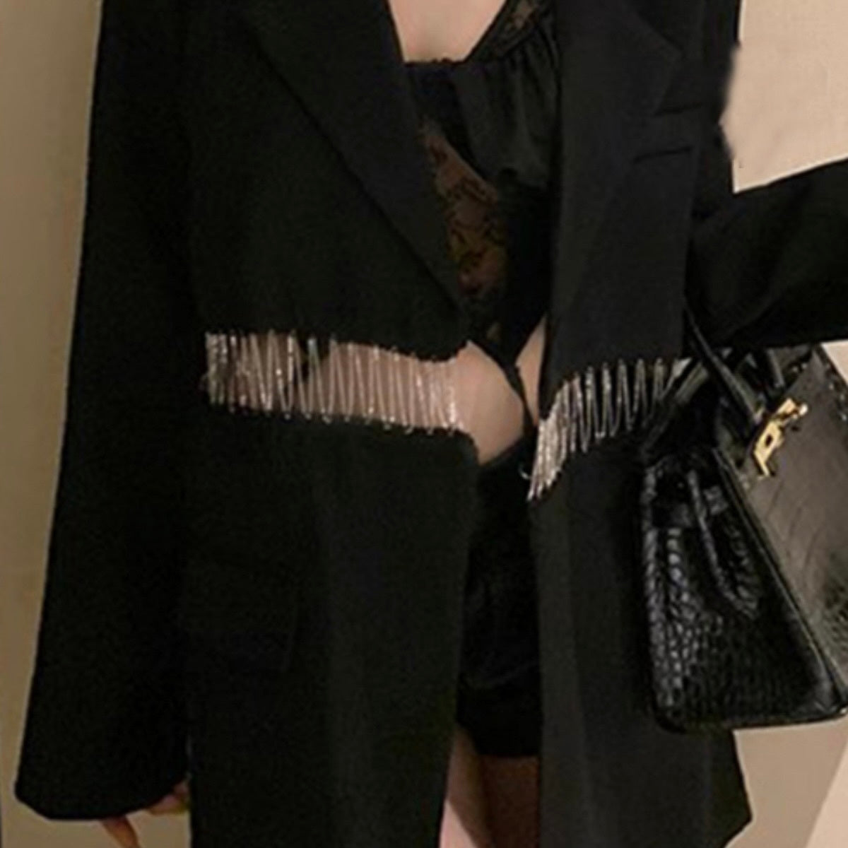 【Chéri】韓国ストリート 韓国カジュアル 韓国デザイン ブラック mry001178