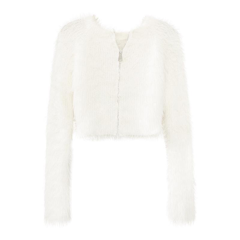 3カラー展開 ジッパー デザインセーター 韓国カジュアル mry001012