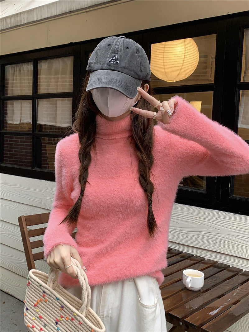 タートルネック 4カラーニットセーター mry000513