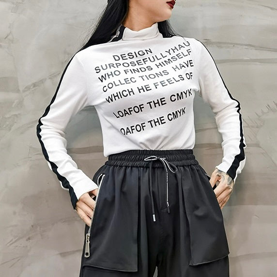 AW ヴィンテージプリント セミハイカラー ボトムシャツ 長袖 mry000059