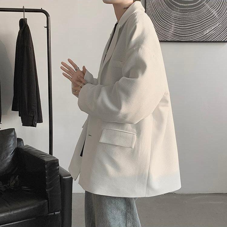 2カラー展開 韓国ストリート 韓国デザイン トレンド オーバーサイズ ジャケット mry001288