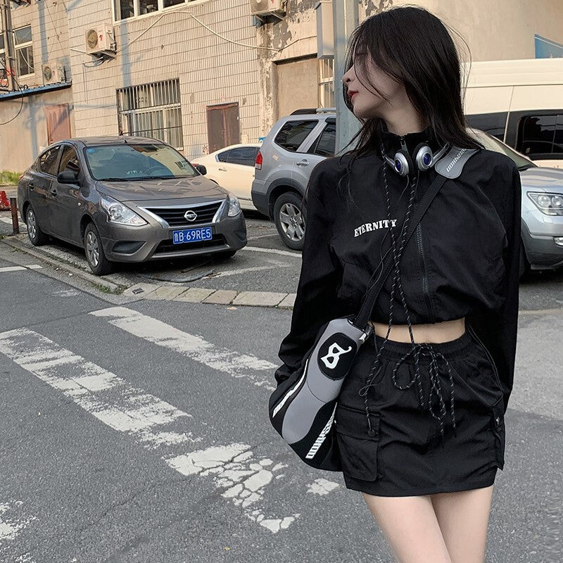 【送料無料】ショート丈 カジュアル ジャケット 韓国ストリート 韓国カジュアル mry000607