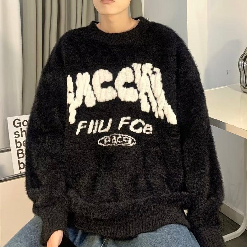 2カラー展開 アメリカン 韓国ストリート 韓国カジュアル オーバーサイズ ボアトレーナー mry1332