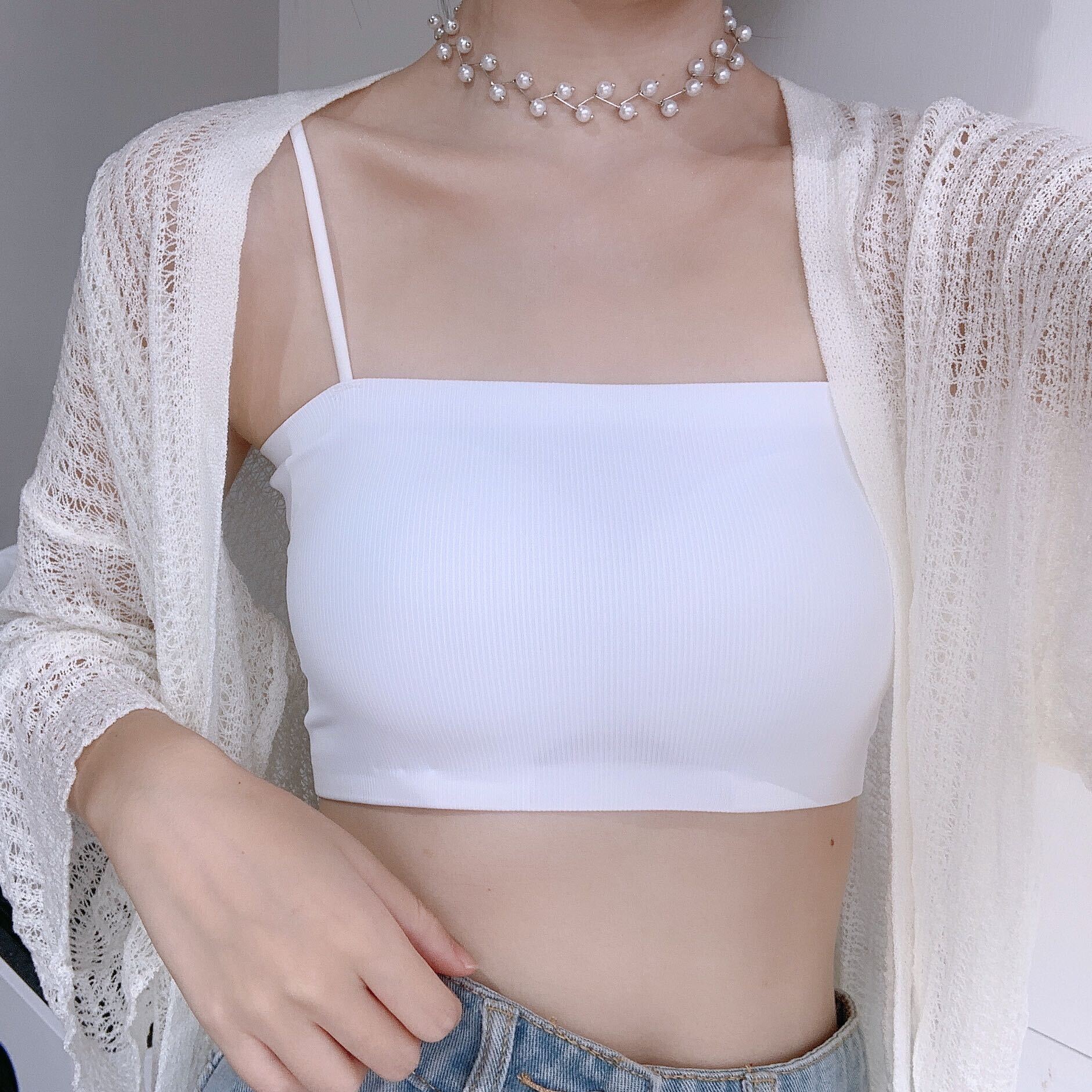 サスペンダー 滑り止め付き チューブトップ mry000107