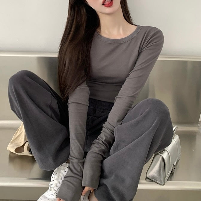 【Carina】3カラー展開 ヨーロッパ 韓国ストリート 韓国カジュアル タイトフィット シャツ mry001180