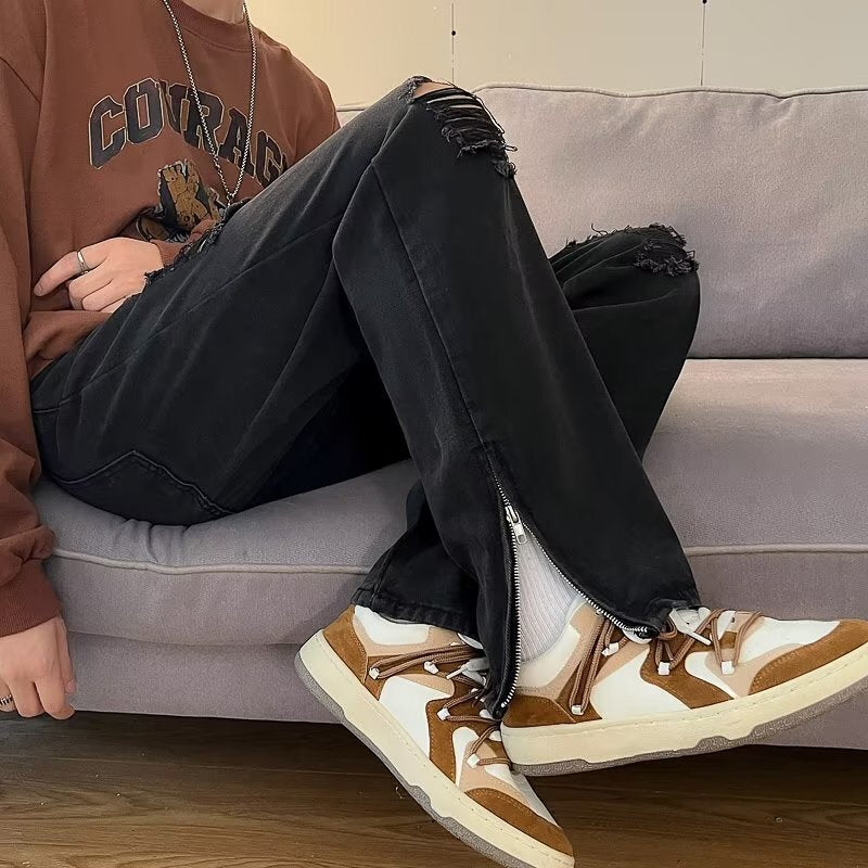 ダメージ スリット ジーンズ mry000370