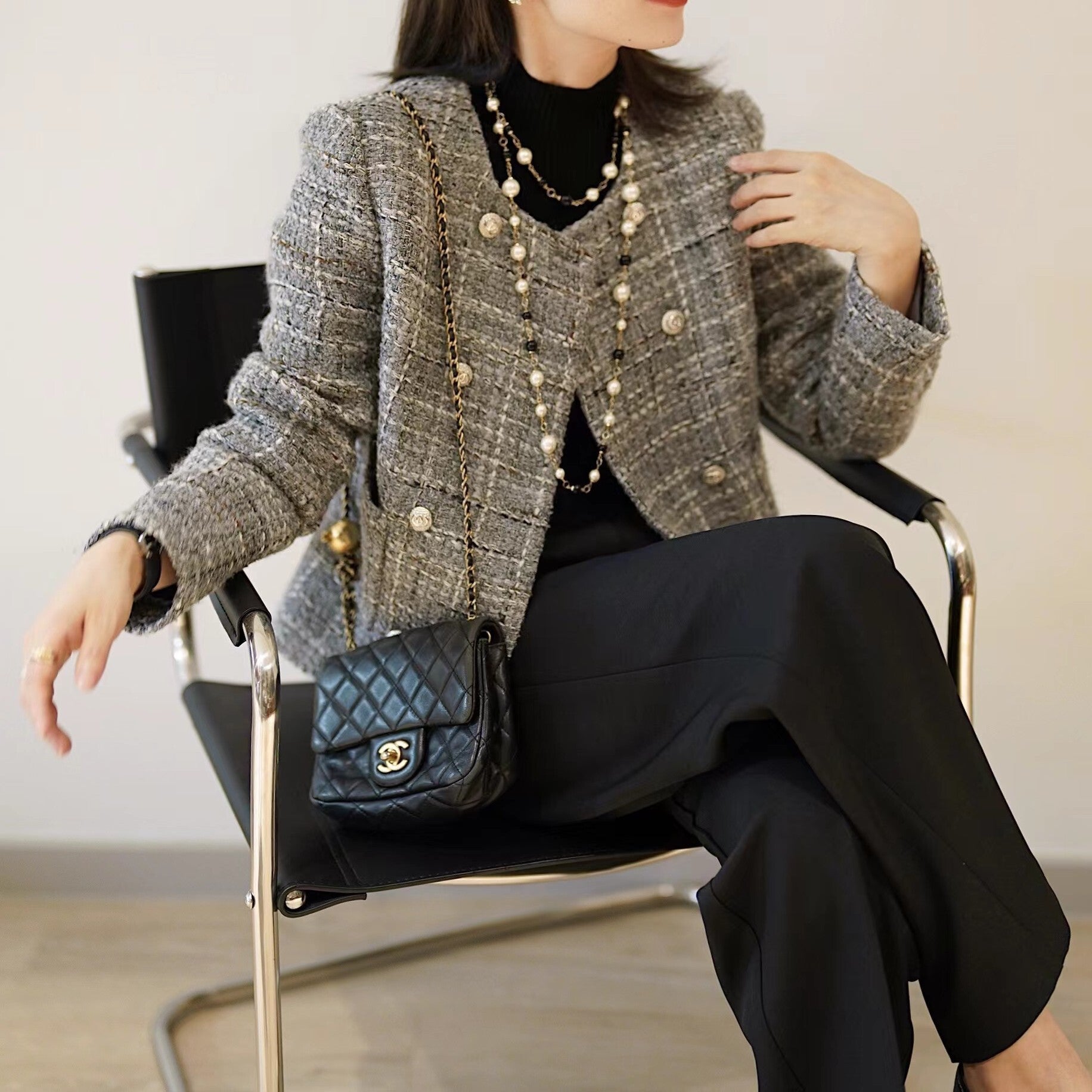 サテンシルク ショートジャケット mry000246