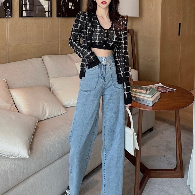 カーディガン付き ショートニット キャミソール mry000020