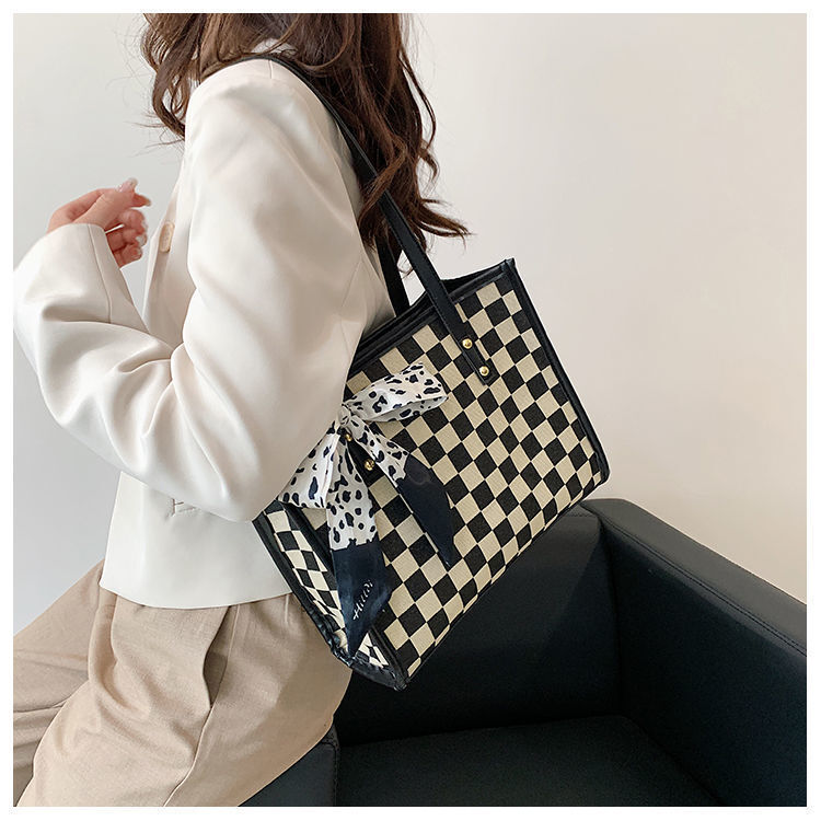 千鳥柄 トートバッグ mry000420