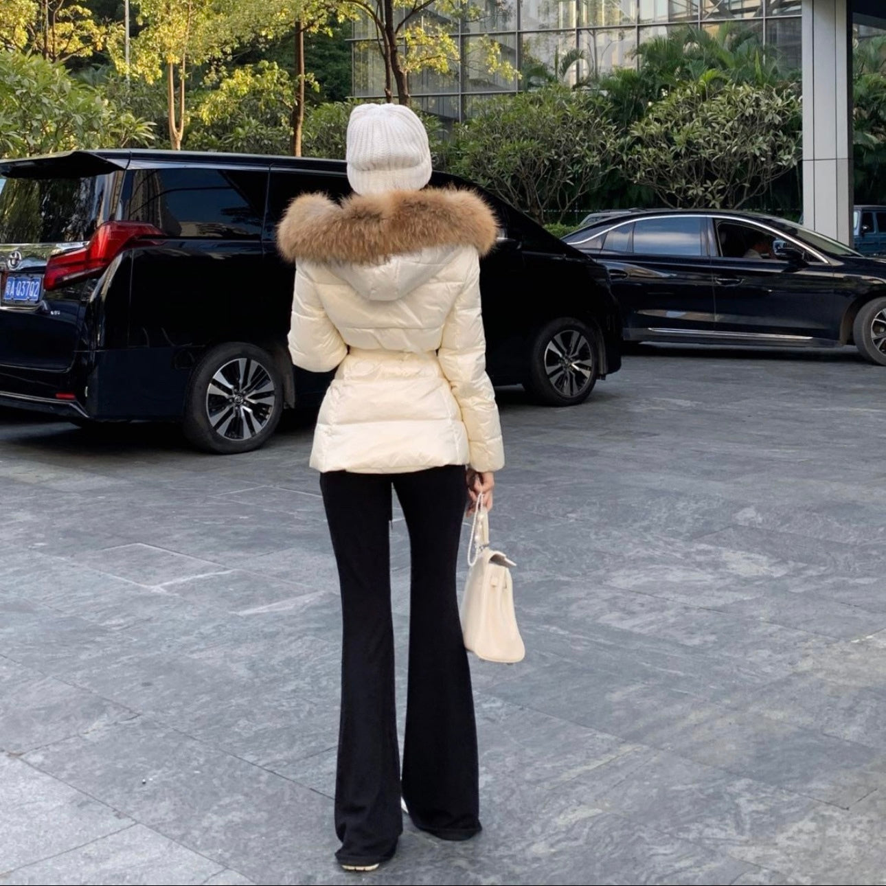 【Chéri】ファー付きダウンジャケット mry001474