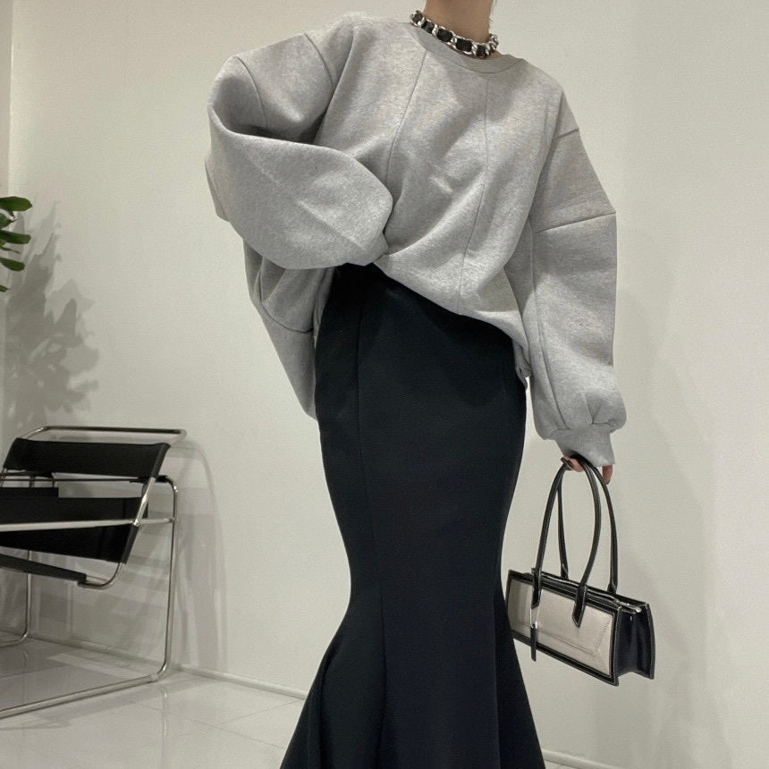 オーバーサイズ スウェット 韓国カジュアル mry000354