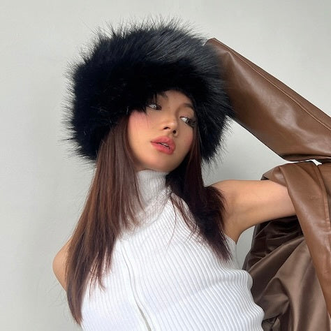 【Carina】3カラー展開 ファーハットmry001572