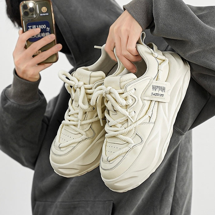 Wave Sole Rope Lace Sneakers mry001948