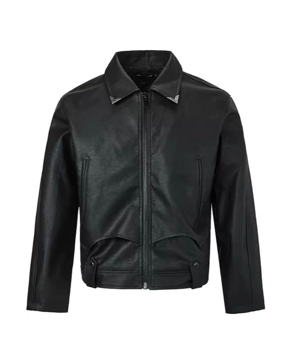 Leather Trucker Jacket mry002208