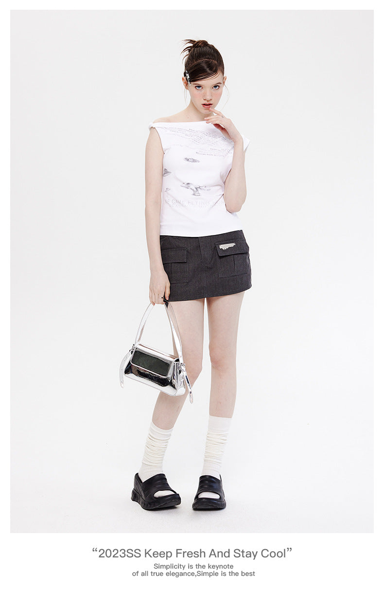 【2color】Boov Landing Sleeveless T-Shirt mry001694