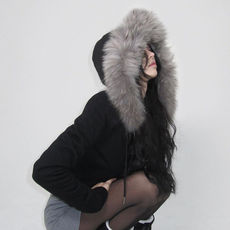 【DOPE GIRL】ファー付きフーディ mry001505
