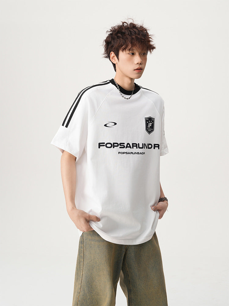 【3color】Fopsarundr Varsity Stripe Jersey T-Shirt mry001710