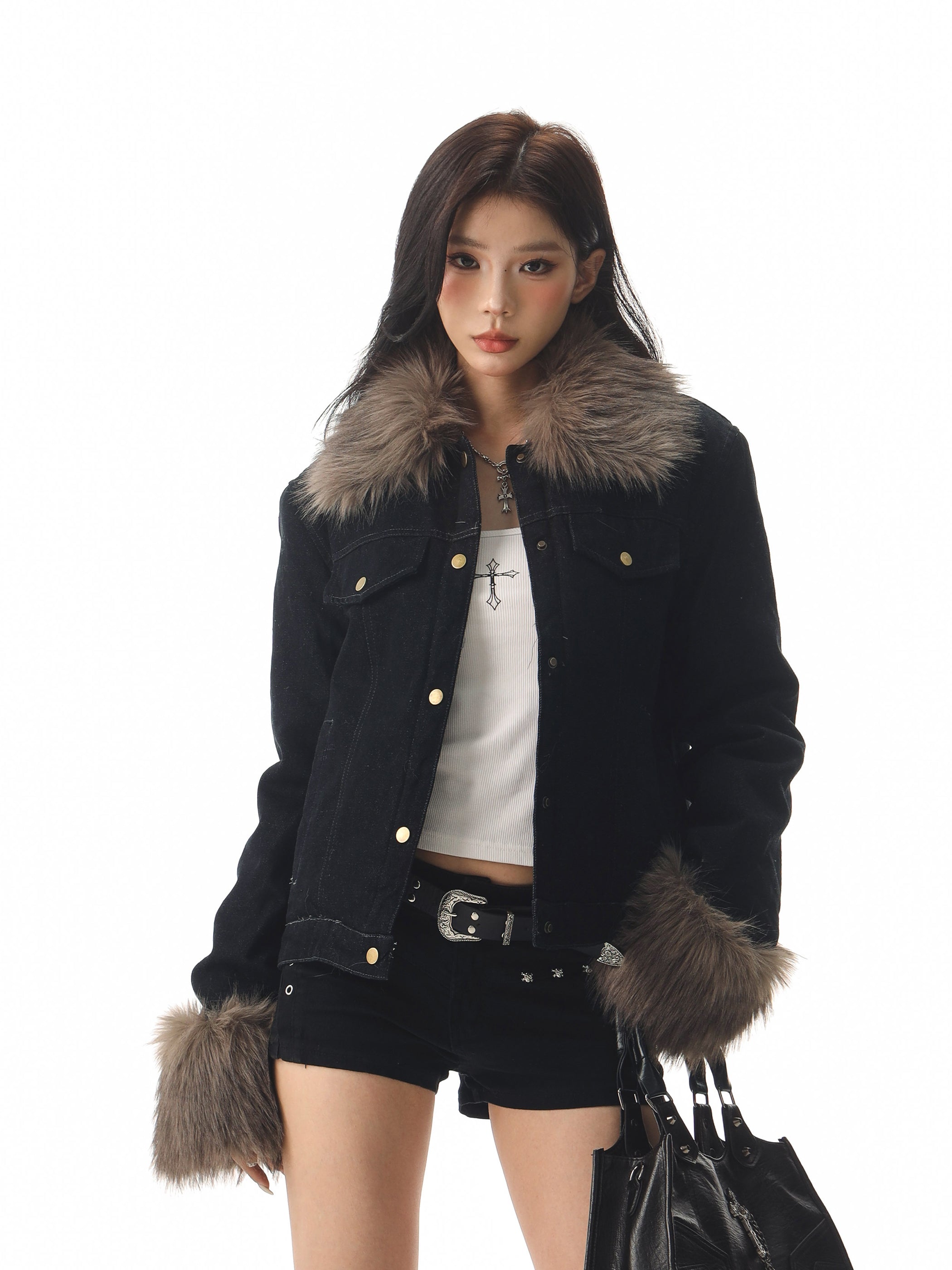Urban Fur Denim Jacket mry001997