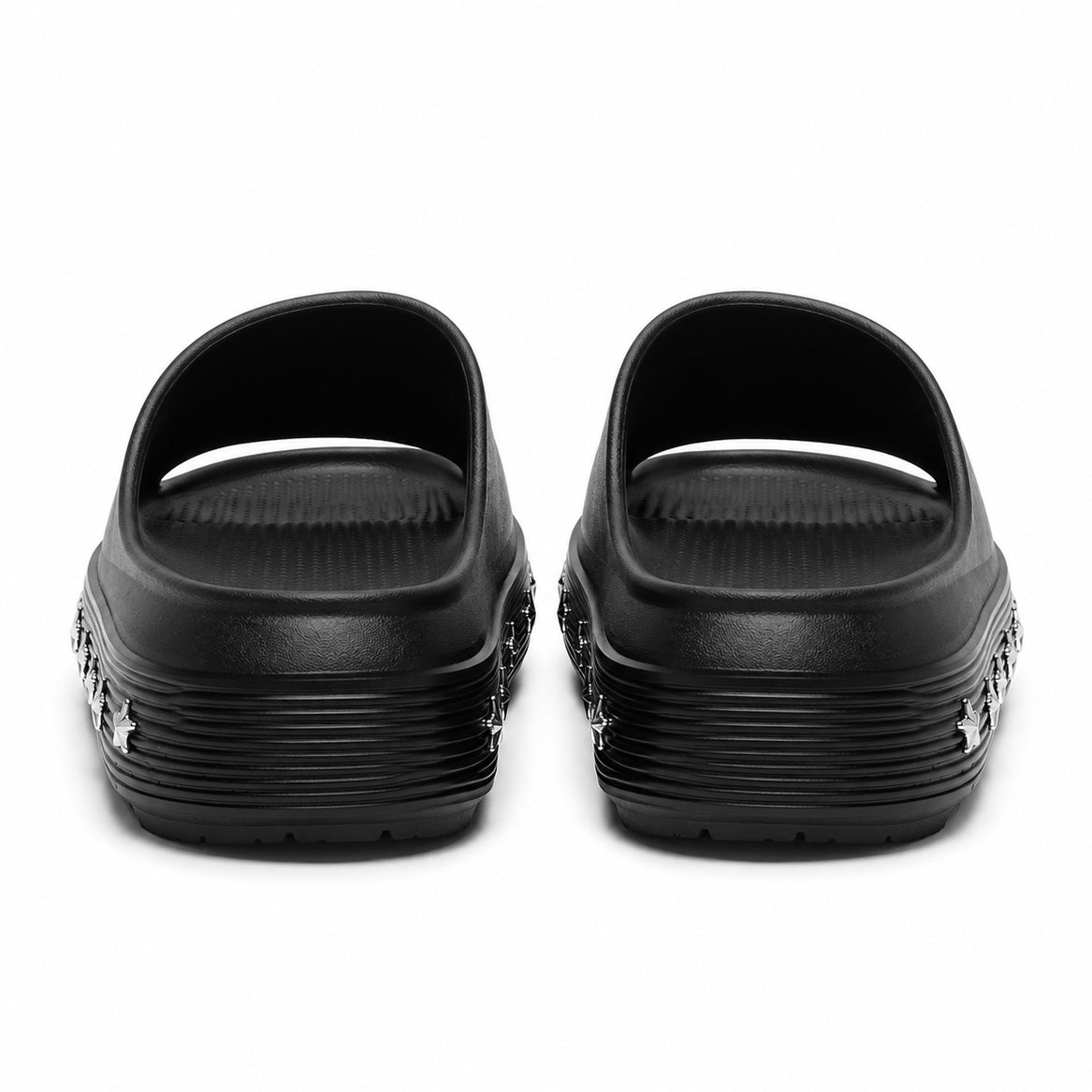 【再入荷】クロススタッズ サンダル（3.5cm UP）mry002519
