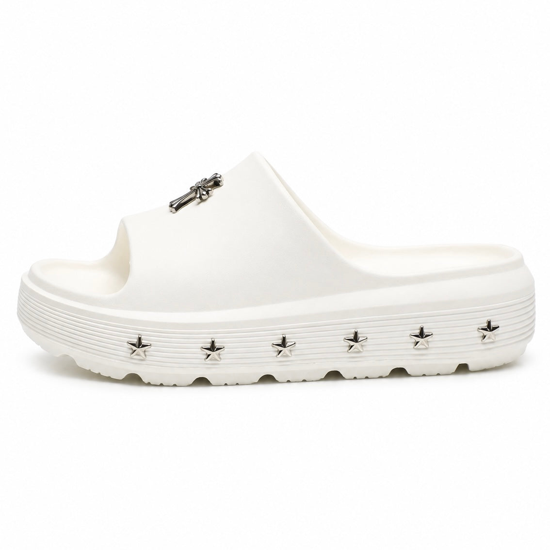 【再入荷】クロススタッズ サンダル（3.5cm UP）mry002519