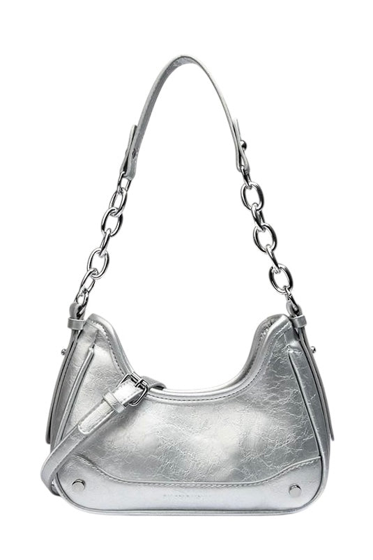 Metallic Chain Mini Shoulder Bag mry002260