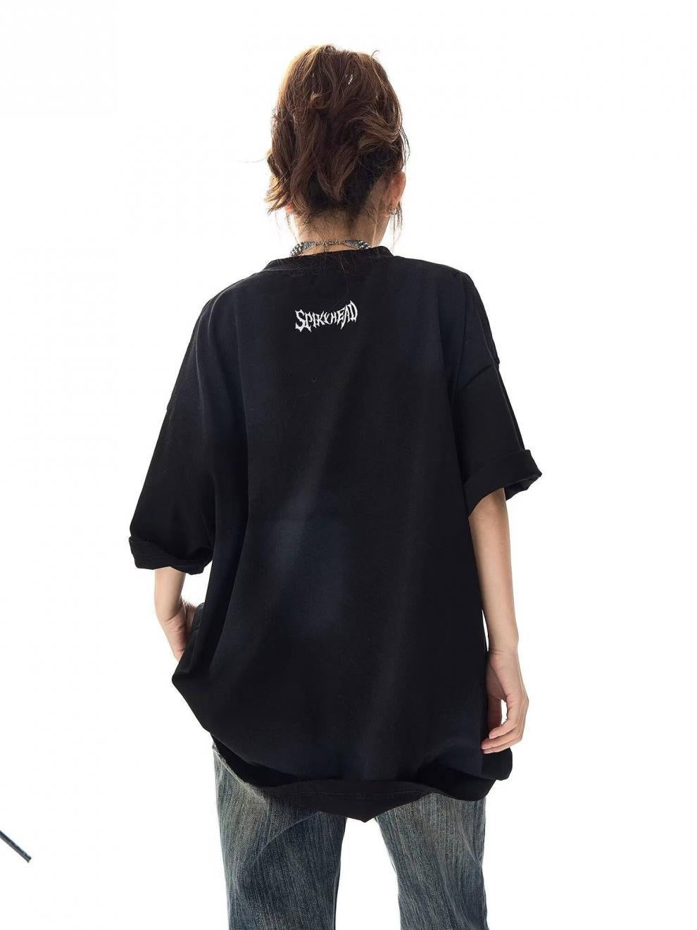《数量限定価格🔥⚡️》2colorSPIKY HEAD Shadow Fade T-Shirt mry001677