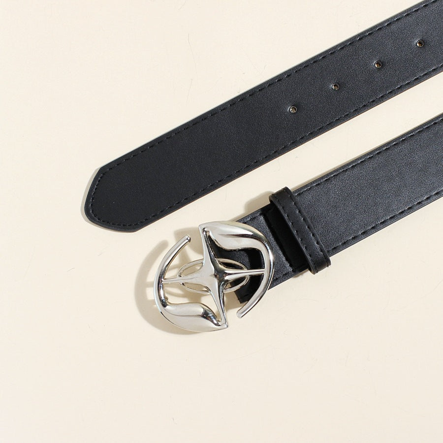 【爆売れ中/3color】Twist Emblem Leather Belt mry001758