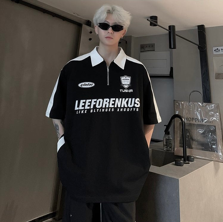 【2color】Monochrome Game T-Shirt mry001682