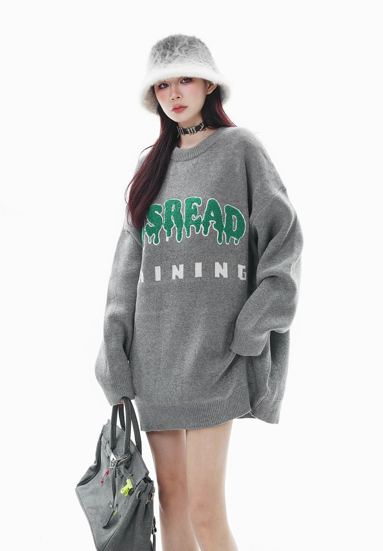【残りわずか】MISREAD RAINING Oversized Knit Sweater mry001624