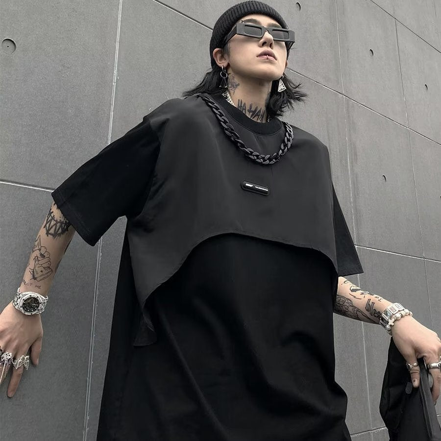 2023SS オーバーサイズ ツーピース デザイン ゆったりシンプル 韓国カジュアル 韓国ストリートmry000889