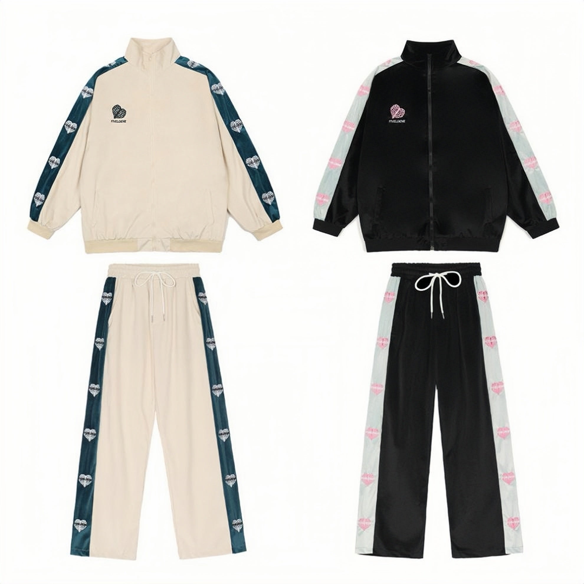 【2color】Chuanzi Loose Jersey Set-Up mry001592