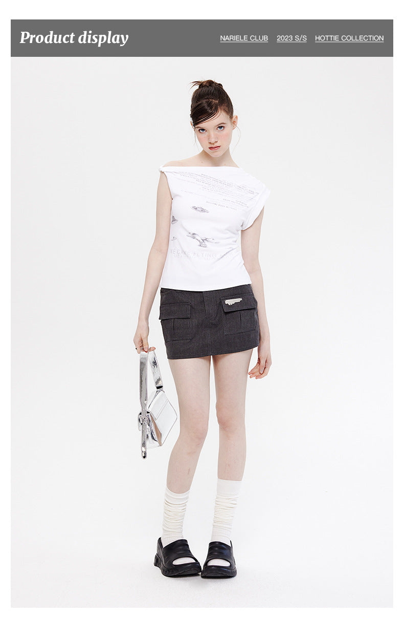 【2color】Boov Landing Sleeveless T-Shirt mry001694