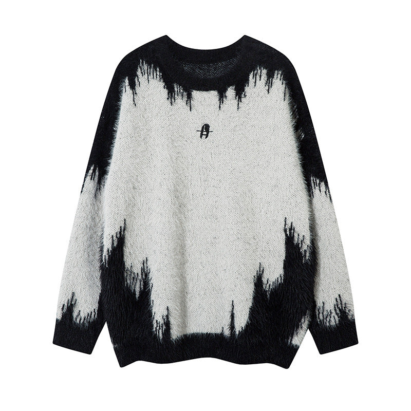 Gradient Shaggy Knit Sweater mry001845