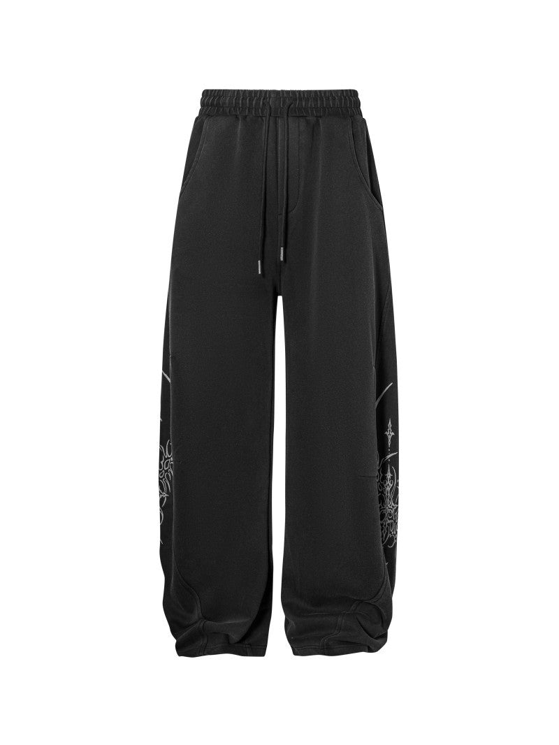 Tribal Tree Graphic Sweatpants mry001847