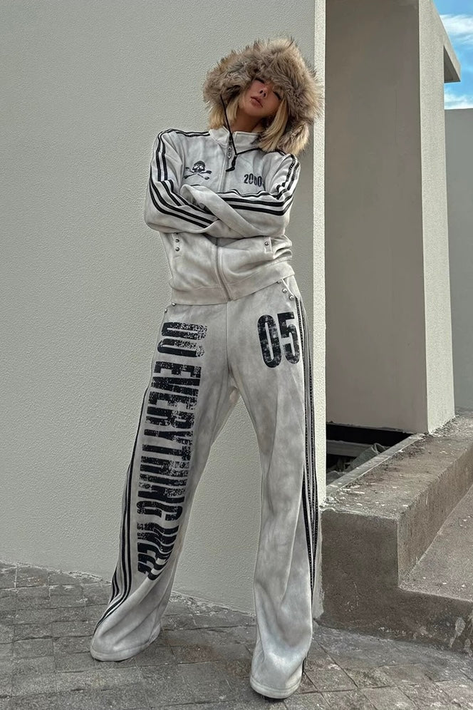 【Set-Up】Washed Pink Track Suit mry002169